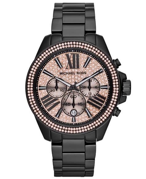 montre michael kors femme 2015|Michael Kors black watches women.